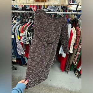 Ann Taylor Luxurious Dress in Maroon and White